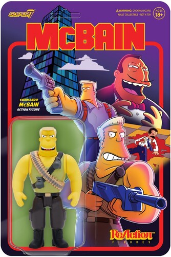 Super7 - The Simpsons ReAction McBain - McBain (Commando)