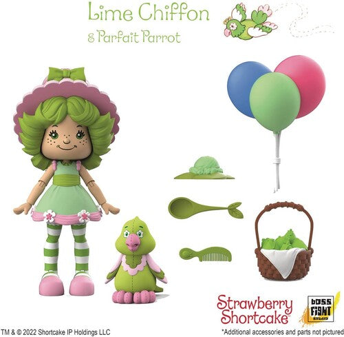Boss Fight Studio - Strawberry Shortcake - Lime Chiffon & Parfait Parrot Action Figure