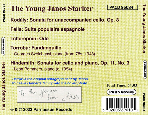 Janos Starker - The Young Janos Starker