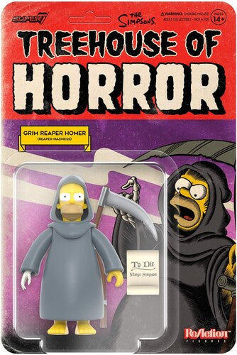 Super7 - The Simpsons - ReAction W4 - Treehouse of Horror - Grim Reaper Homer