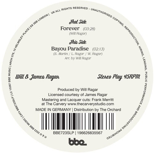 Will Ragar & James - Forever / Bayou Paradise
