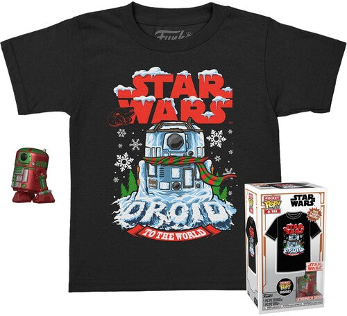 FUNKO POCKET POP! & TEE: Star Wars - Holiday R2D2 (MT) - XS