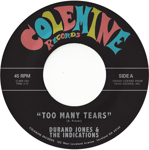 Durand Jones & the Indications - Too Many Tears / Cruisin' to the Parque - Sea Glass Blue