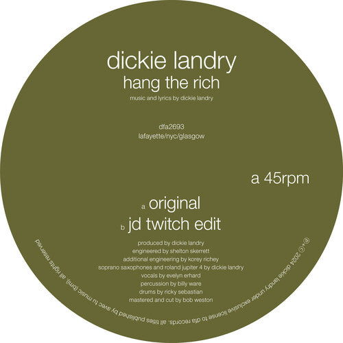 Dickie Landry - Hang The Rich