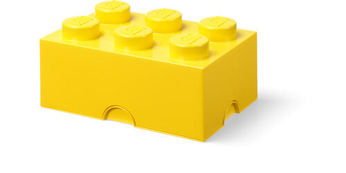 LEGO Storage Brick 6 Knobs, Bright Yellow