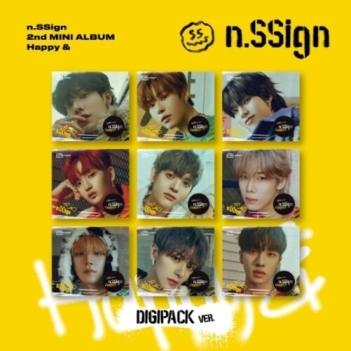 N.Ssign - Happy & - Digipack Version - Random Cover - incl. 16pg Photobook, Folded Poster, Sticker + Photocard