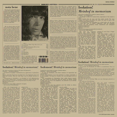 Roberta Settels - Settels: Music in Crisis