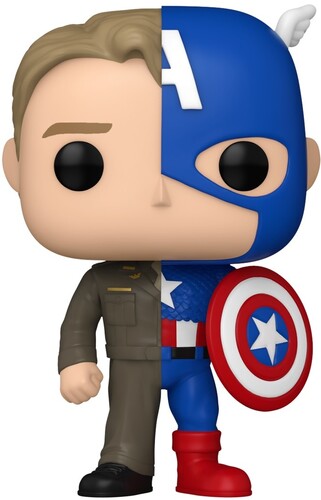 Funko POP! Marvel Comics: Split - Captain America / Steve Rogers