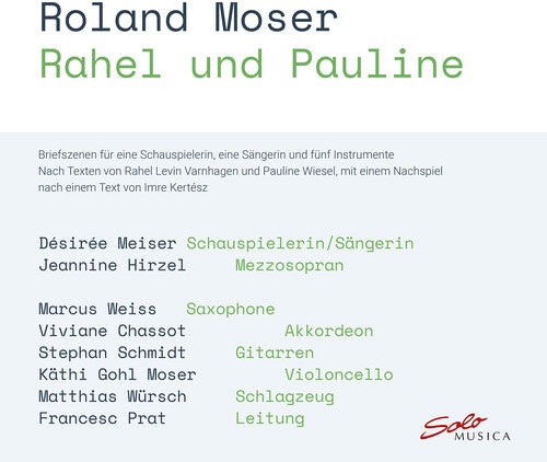 Moser/ Meiser/ Hirzel/ Wursch - Moser: Rahel und Pauline