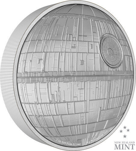 New Zealand Mint - Star Wars™ - Death Star™ 3oz Silver Coin