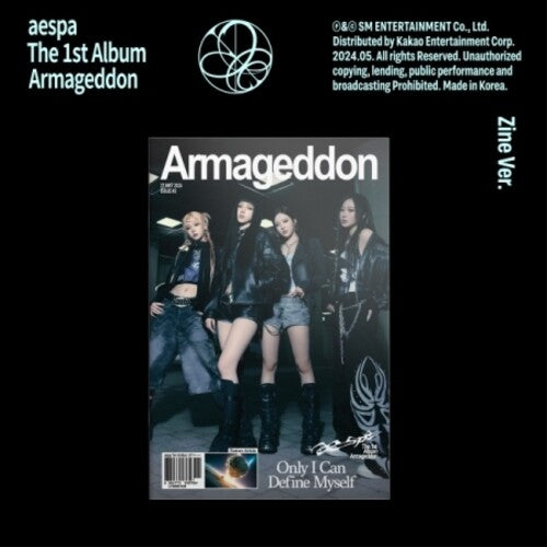 Aespa - Armageddon - Zine Version - incl. Photobook, Postcard, Sticker, Folded Poster, Photocard A + Photocard B