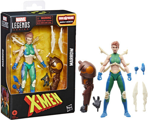 X-Men Comics - Marvel Legends - Marrow Action Figure & Nemesis BAF Piece