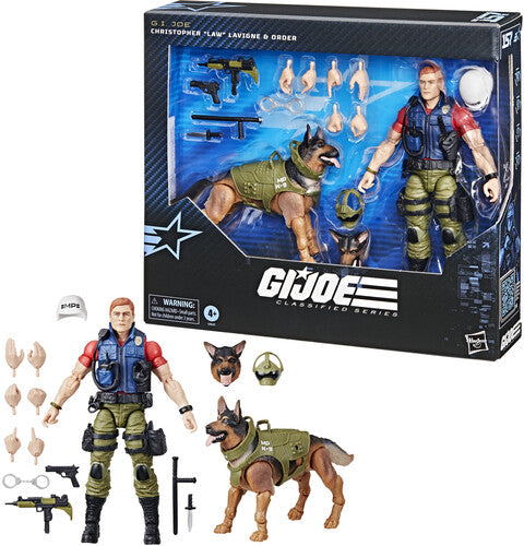 G.I. Joe - Classified Series - #157, Christopher "Law" Lavigne & Order Action Figure & Dog