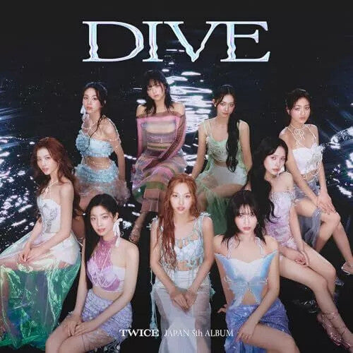 Twice - Dive - Version B - incl. 20pg Booklet, Tattoo Sticker, 4-Cut Photo, Transparent Trading Card + 3 Trading Cards