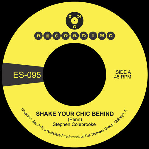 Stephen Colebrooke - Shake Your Chic Behind B/W Stay Away From Music
