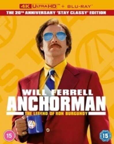 Anchorman: The Legend Of Ron Burgundy-20th Anniversary Collector Edition - Limited All-Region UHD Boxset with Poster, Stickers, Book & more!