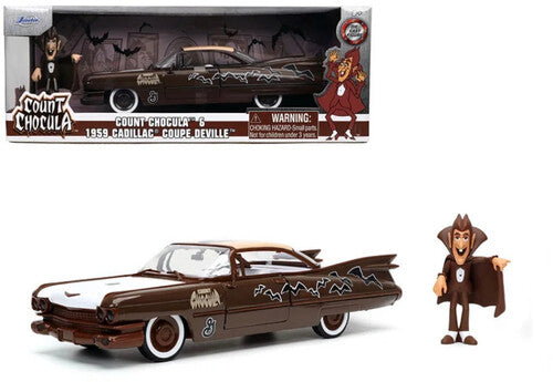 General Mills - 1:24 '59 Cadiallac Coupe Deville Die-Cast Car & Count Chocula Figure