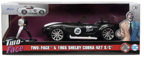 DC Batman - Hollywood Rides - 1:32 '65 Shelby Cobra 427 Die-Cast Car & Two Face Figure