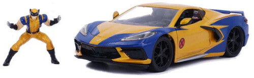 Marvel X-Men - Hollywood Rides - 2020 Corvette C8 Die-Cast Car & Wolverine Figure