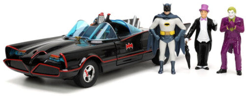DC Batman - Hollywood Rides - 1:24 Deluxe 1966 Batmobile Die-Cast Car & 3 Figures