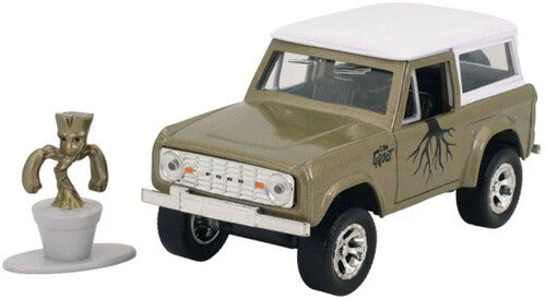 Marvel Guardians of the Galaxy - Hollywood Rides - 1:32 '73 Ford Bronco Die-Cast Car & Groot Figure