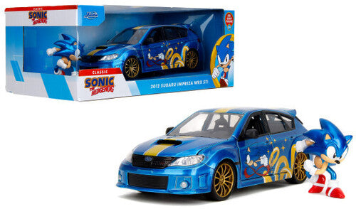 Sonic the Hedgehog - Hollywood Rides - 1:24 '12 Subaru WRX STI Die-Cast Car & Sonic Figure