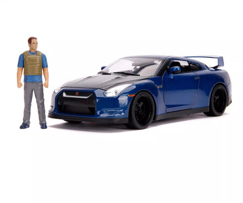 Fast & Furious 6 - 1:18 Nissan GT-R R35 Die-Cast Car with Light & Brian Figure
