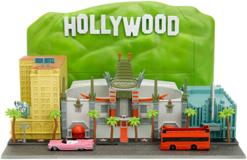 Hollywood 100 - Nano Scene Hollywood Rides - Walk of Fame with Hollywood Sign & 2 Vehicles