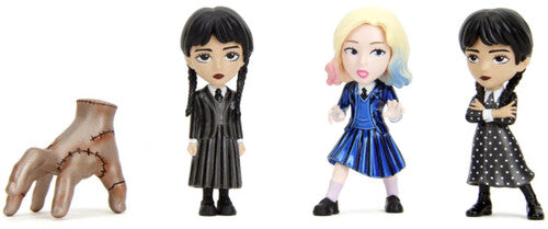 Wednesday - MetalFigs - 2.5" Diecast Figure 4-Pack (Wednesday, Enid, Wednesday, Thing)