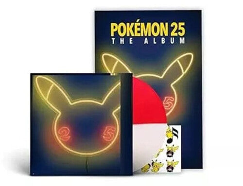 Various Artists - Pokemon 25: The Album / Various - Red & White Colored Vinyl with Poster