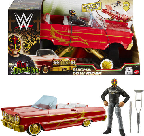 WWE Lucha Low Rider Car with 6" Main Event Action Figure