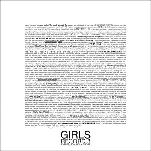 Girls - Fathers, Son, Holy Ghost