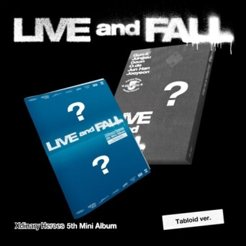 Xdinary Heroes - Live And Fall - Tabloid Version - incl. Photocard, Unit Photocard, Polaroid + 20pg Tabloid Booklet