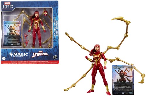 Hasbro Collectibles - Spider-Man - Marvel Legends x Magic: The Gathering - Mary Jane Watson (Iron Spider) Action Figure and Exclusive Foil Trading Card