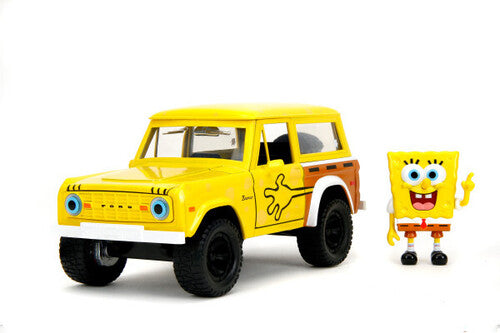 SpongeBob SquarePants - Hollywood Rides - 1:24 1972 Ford Bronco Die-Cast Car & SpongeBob Figure