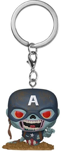 Funko POP! Keychain: Marvel Zombies - Zombie Captain America