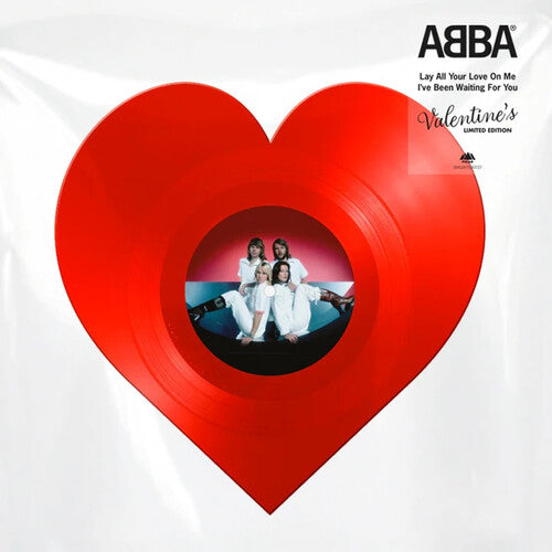 Abba - Lay All Your Love On Me / I've Been Waiting For You - Heart-Shaped Vinyl