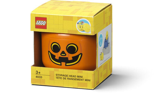 LEGO Mini Stackable Storage Head, Pumpkin