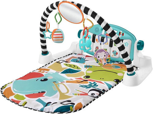 Fisher Price Glow and Grow Kick & Play Piano Gym, Blue