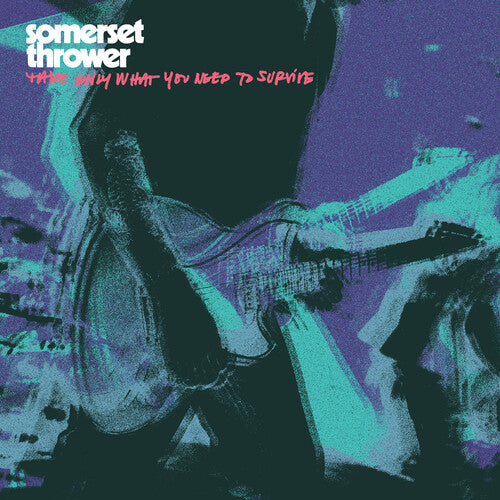 Somerset Thrower - Take Only What You Need to Survive - Half Clear/ Half Neon Pink w/ Neon Pink Splatter