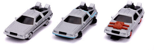 Back to the Future - Nano Hollywood Rides - Die-Cast Time Machine 3-Pack