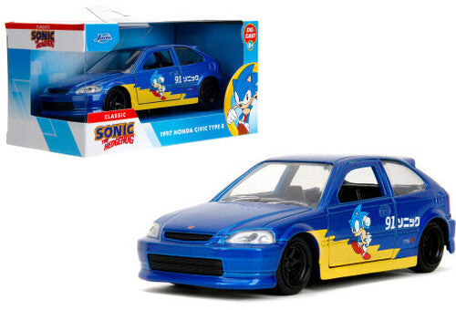 Sonic the Hedgehog - Hollywood Rides - 1:32 '97 Honda Civic Type-R