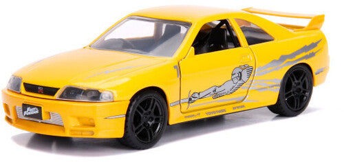 Fast & Furious 1 - 1:32 Leon's '95 Nissan Skyline GT-R (BCNR33) Die-Cast Car (Yellow)
