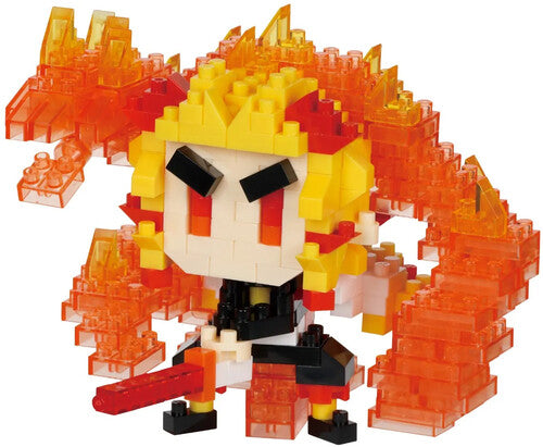 Nanoblock - Demon Slayer - Character Collection - Kyojuro Rengoku (Flame Breathing) Building Kit