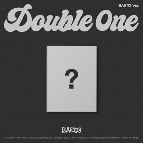 Double 0NE - Xpert - Bae173 Version - incl. 50pg Photobook, Photocard, Unit Photocard, Postcard, Folded Poster + 6-Cut Photo