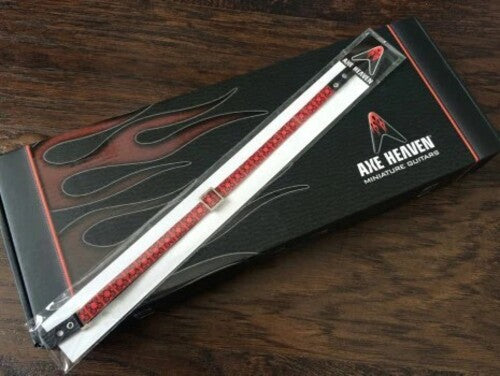 10 Inch Miniature Guitar Strap Fender Classic Hip Trip Red 1:4 Scale Replica