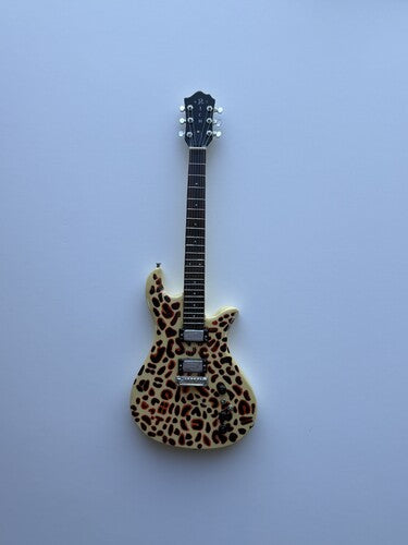 Eagle Leopard 10 Inch Miniature Guitar Replica Collectibe