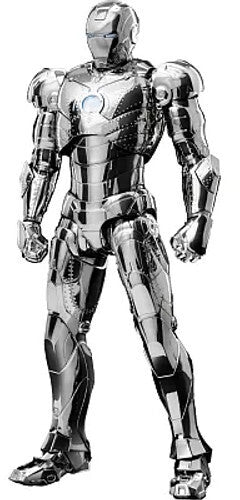 Threezero - Marvel: The Infinity Saga - DLX - Iron Man Mark 2 (Chrome Edition) Action Figure