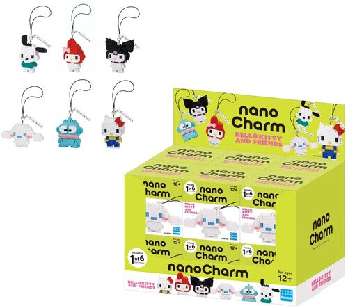 Nanoblock - Sanrio - nanoCharm - Hello Kitty and Friends (Box/12) Blindbox Display