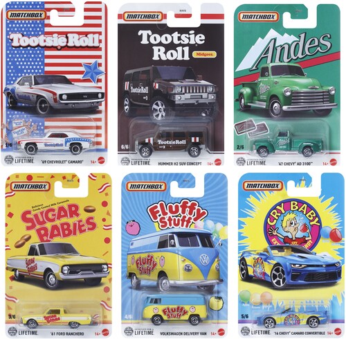 Matchbox 1:64 Candy Series 10-Piece D Assortment